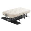 VEVOR Air Mattress with Frame, Inflatable 1 Person Camping Cot with Built-in Pump, Portable Folding Air Beds Supports 300 lbs
