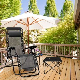 Portable Folding Camp Table 18.5"×18.5" – Ultralight 2 lb, 44 lb Load, 600D Oxford Top, Built-in 2 Cup Holders, Pop-Up Setup