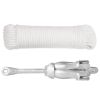 Folding Anchor with Rope Silver 13.2 lb Hot Dip Galvanized Cast Iron
