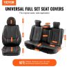 VEVOR Seat Covers, Universal Car Seat Covers Full Set Seats, Front and Rear Seat, 13pcs Faux Leather Seat Cover, Full Enclosed Design