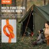 VEVOR Double Braided Polyester Rope, 3/4 in x 220 ft, 24 Strands, 20000 LBS Breaking Strength Outdoor Rope