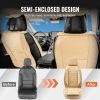 VEVOR Seat Covers, Universal Car Seat Covers Front Seats, 2pcs Faux Leather Seat Cover, Semi-enclosed Design